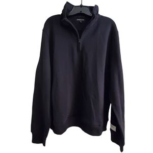 Men's Organic Cotton Fleece Lightweight Quarter Zip Longsleeve Cozy Sweater